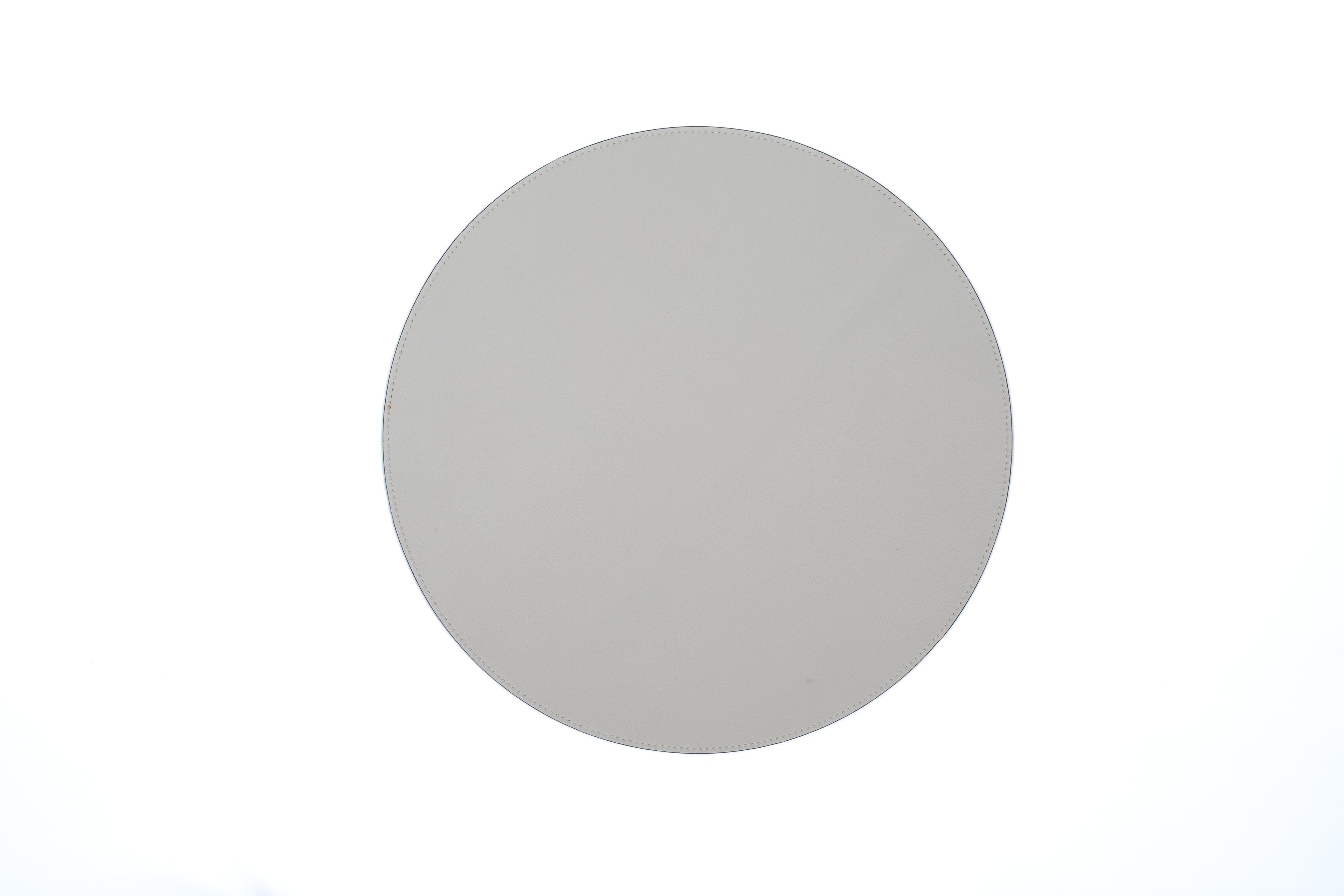 Jogo Americano Redondo ALUREA  Saffiano Mel/OffWhite