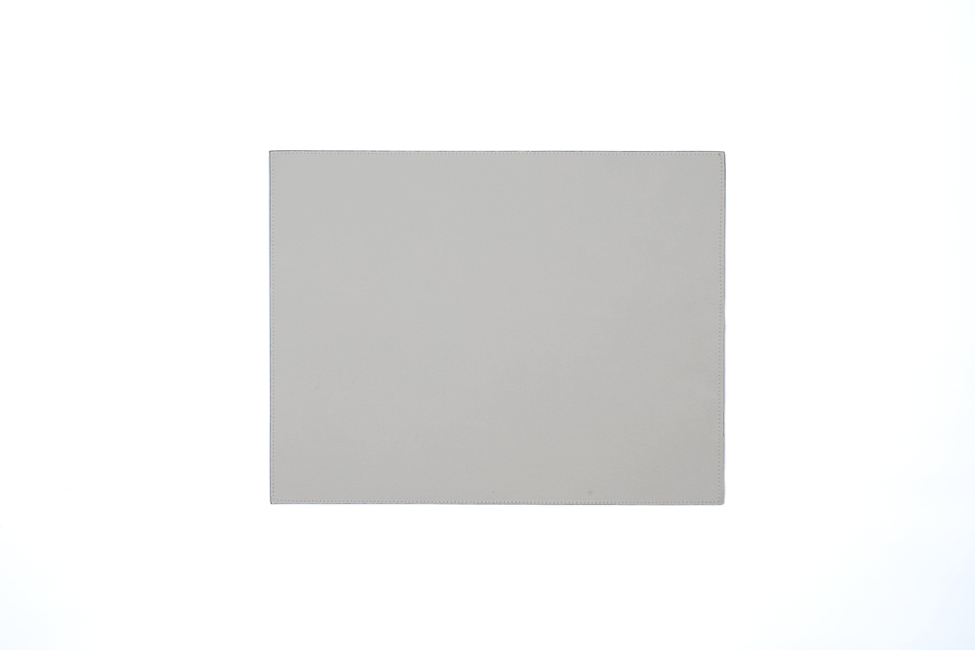 Jogo Americano Retangular ALUREA  Saffiano Off-White/Mel