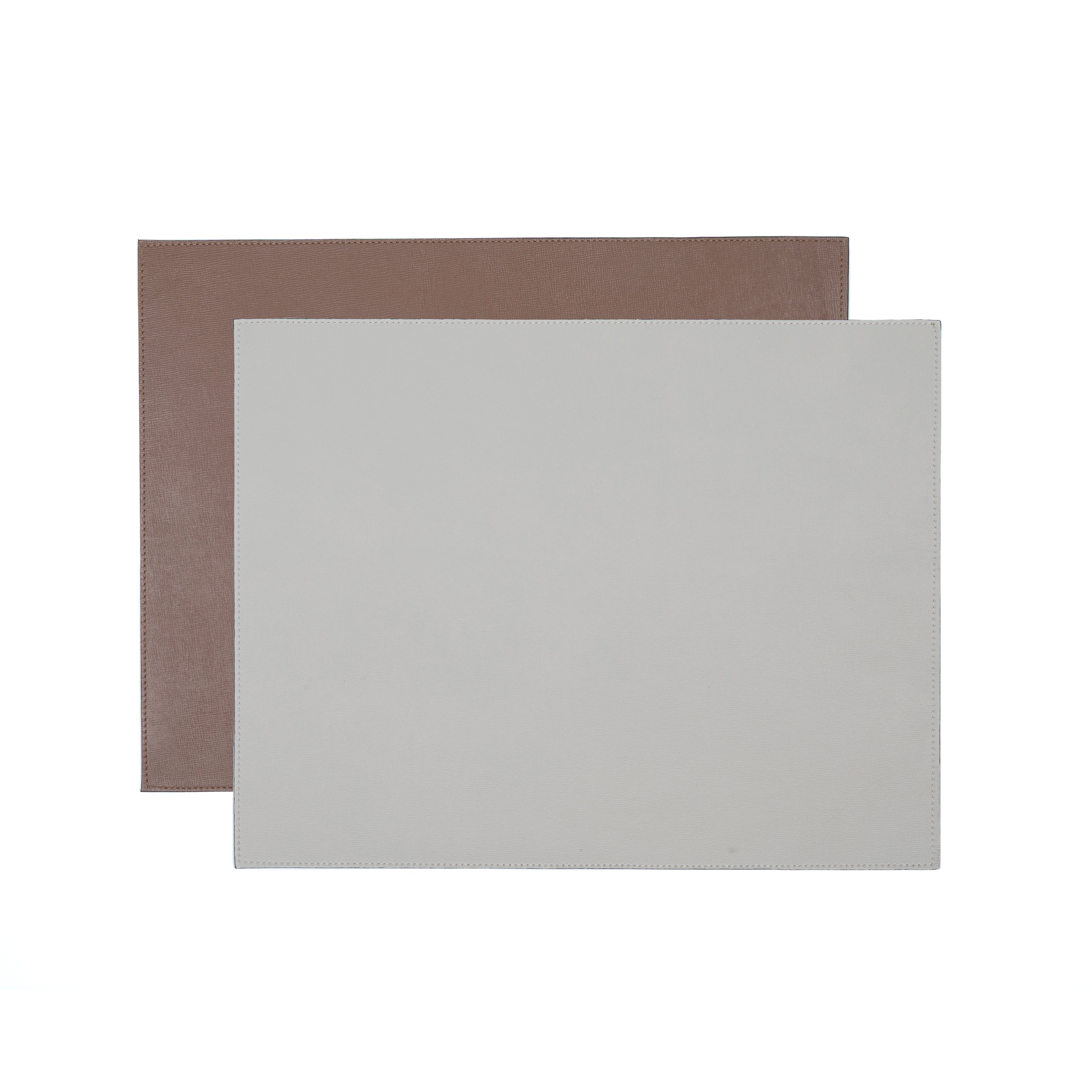 Jogo Americano Retangular ALUREA  Saffiano Off-White/Mel