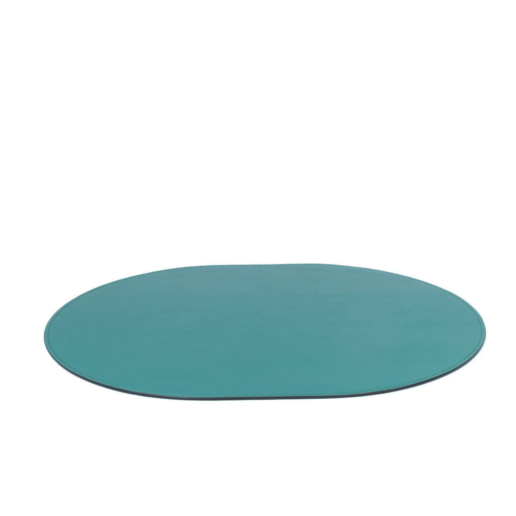 Jogo Americano Oval ALUREA Saffiano Topázio/Marinho