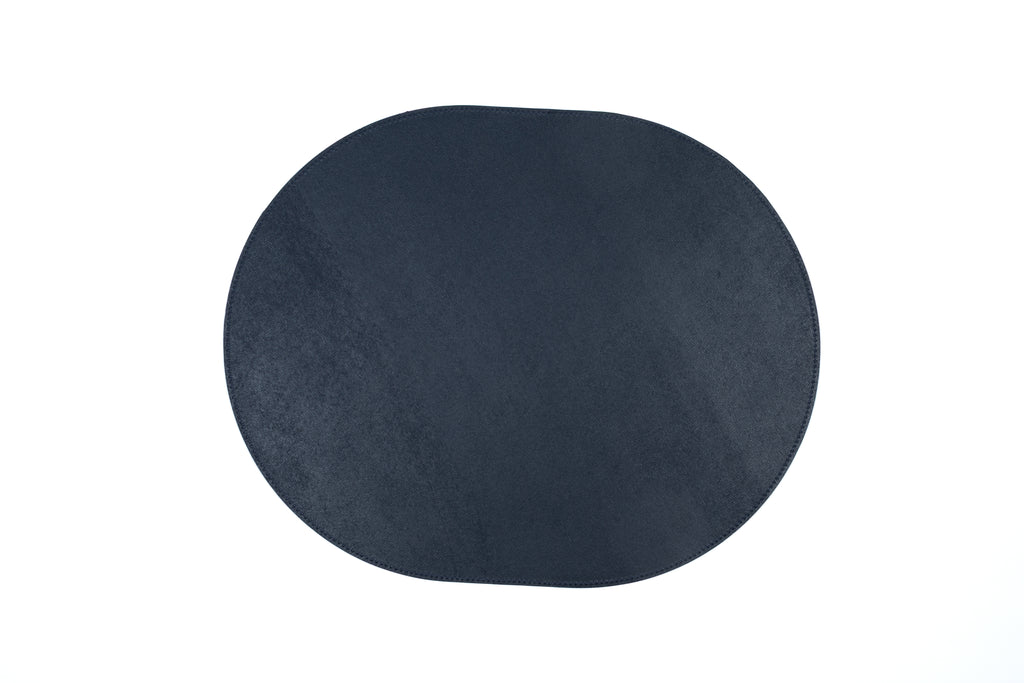 Jogo Americano Oval ALUREA Saffiano Topázio/Marinho